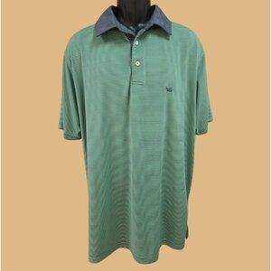 Southern Marsh Green and Navy Polo Shirt